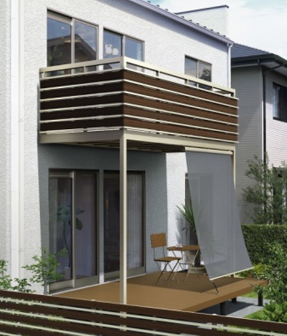アルミバルコニー（柱建て）
